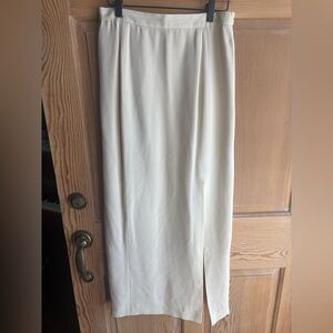 100% Silk Cream Women's Skirt size 12